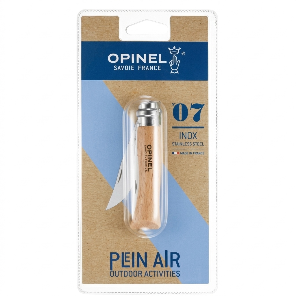 Ніж Opinel Inox Натуральний №07 у блістері