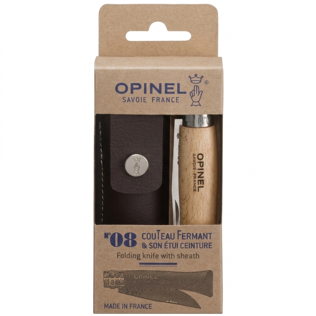Ніж Opinel Inox Натуральний №08 + чохол