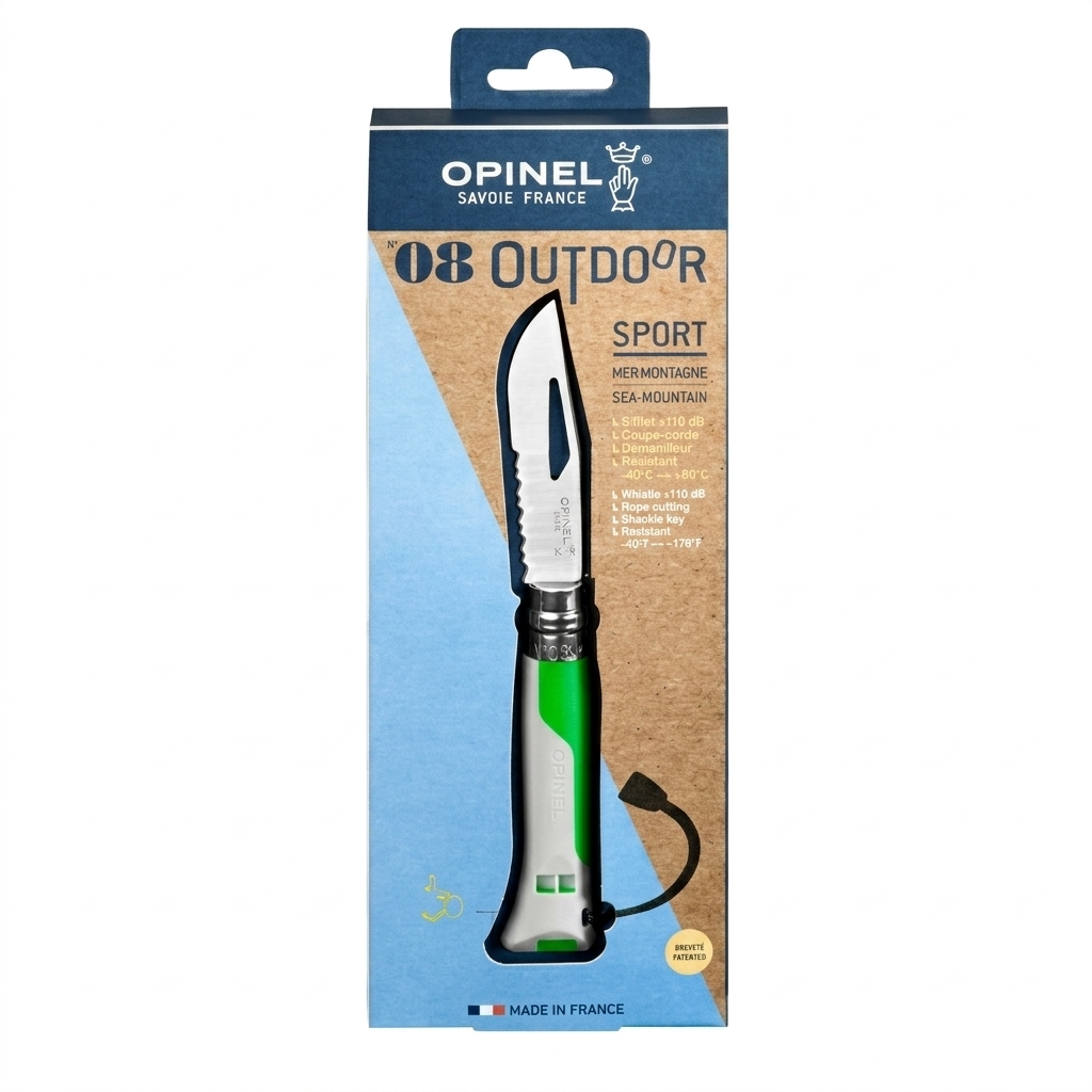 Ніж Opinel Outdoor Флуо-зелений №08