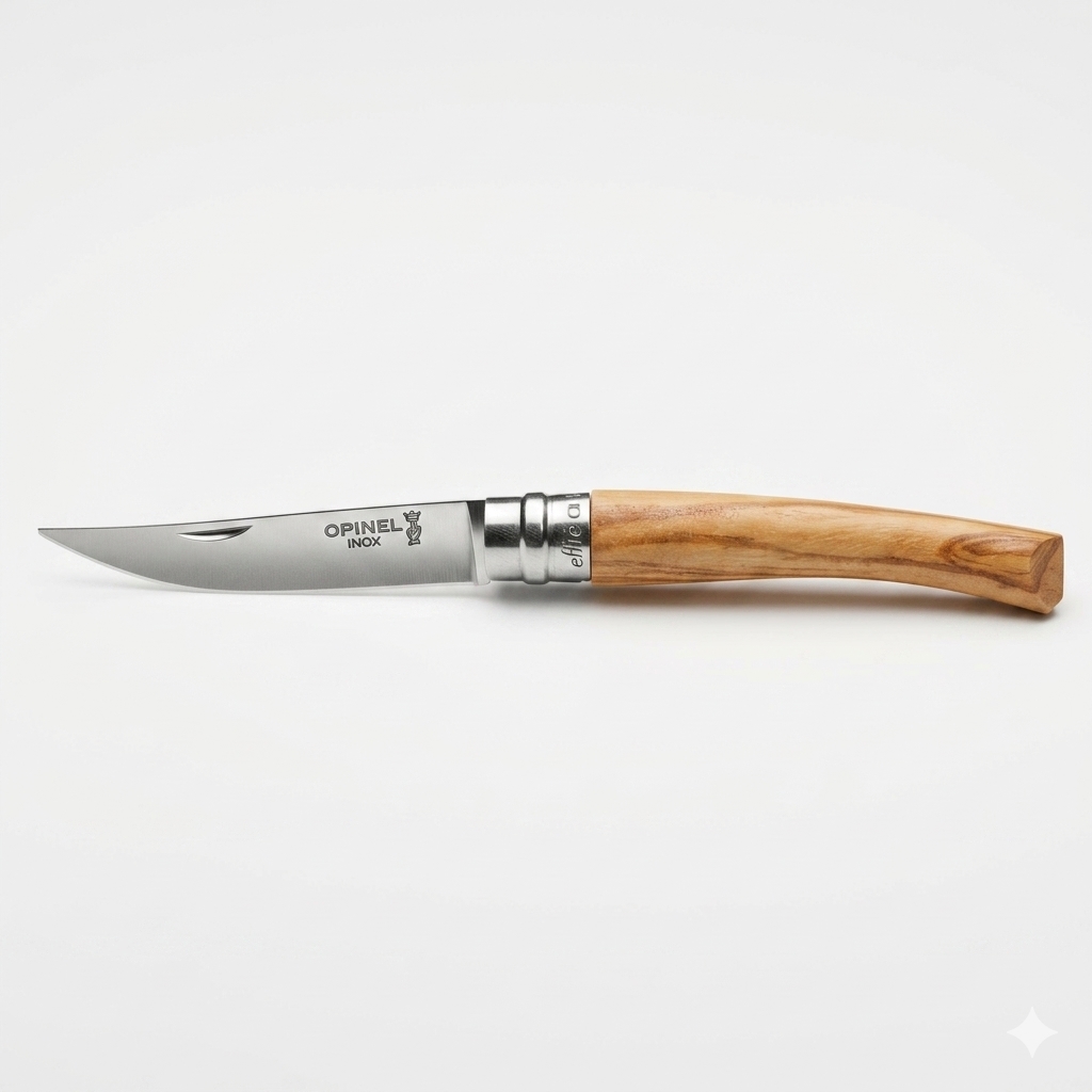 Ніж Opinel Slim Олива, дзеркальне лезо №08