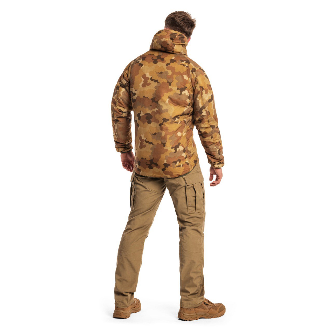 Двостороння куртка Helikon Wolfhound Hoodie - Mitchell Camo Leaf/Mitchell Camo Clouds