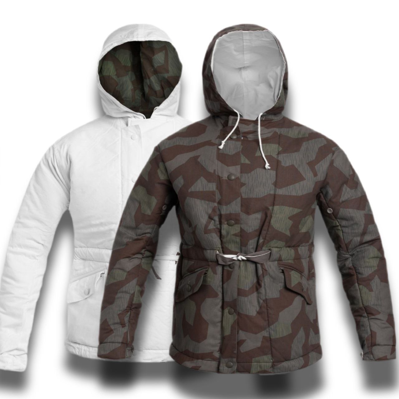 Двостороння куртка Mil-Tec WWII - Splinter/White